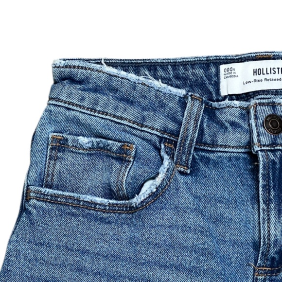 Hollister Low-Rise Relaxed Straight Jeans Size 000R - Picture 4 of 8